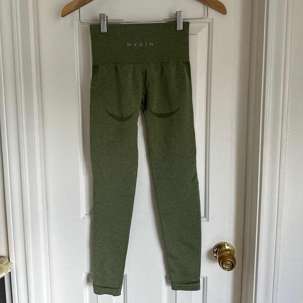 NVGTN Olive Green High-Waisted Leggings